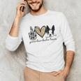 Peace Love Boston Terrier Boston Terrier Lover Dog Mom Unisex Long Sleeve T-Shirt, funny gift