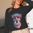 Boston Terrier 4th Of July US Merica Bostie Dog Patriotic For Men Women Kids Unisex Long Sleeve T-Shirt, funny design