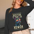 Boston Terrier Dad Boston Bull Bostie Dog Unisex Long Sleeve T-Shirt, funny design
