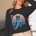 Boston Terrier Dad Retro Unisex Long Sleeve T-Shirt, funny design