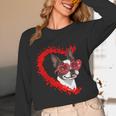 Boston Terrier Dog Mom Dad Valentine’s Day Pet Lover For Men Women Kids Unisex Long Sleeve T-Shirt, funny design