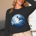 Boston Terrier Dog Moon Dog Mom Dad Women Men Dog Lovers Unisex Long Sleeve T-Shirt, funny design