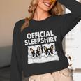 Boston Terrier Dog Official Sleep Pajamas Nightgown Unisex Long Sleeve T-Shirt, funny design