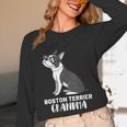 Boston Terrier Dog Owner Grandma Unisex Long Sleeve T-Shirt, funny design