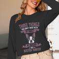 Boston Terrier Don't Mess With American Gentleman Dog Lover Unisex Long Sleeve T-Shirt, funny design