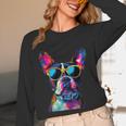 Boston Terrier Lovers Pop Art Boston Terrier Unisex Long Sleeve T-Shirt, funny design
