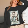 The Boston Terrier Mom Skeleton Spooky Season Halloween Unisex Long Sleeve T-Shirt, funny design