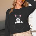 Boston Terrier In The Pocket Cute Pocket Boston Terrier Unisex Long Sleeve T-Shirt, funny design