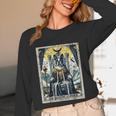 Boston Terrier Tarot Card Dog Unisex Long Sleeve T-Shirt, funny design