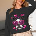 Boston Terrier Valentines Day Shirt Heart Dog Lover Unisex Long Sleeve T-Shirt, funny design