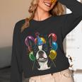 Celebration Event Birthday Party Boston Terrier Unisex Long Sleeve T-Shirt, funny design