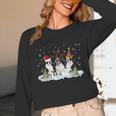 Christmas Boston Terrier Santa Dog Lover Unisex Long Sleeve T-Shirt, funny design