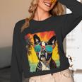 Dog Boston Terrier Hawaiian Unisex Long Sleeve T-Shirt, funny design