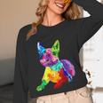 Dog Lover Boston Terrier Dog Colorful Boston Terrier Men Women Kids Unisex Long Sleeve T-Shirt, funny design