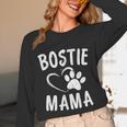 Fun Bostie Mama Dog Lover Apparel Boston Terrier Mom Unisex Long Sleeve T-Shirt, funny design