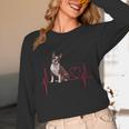 Heartbeat Boston Terrier Dog Unisex Long Sleeve T-Shirt, funny design