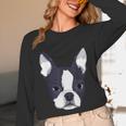 Kids Boston Terrier Dog For Women And Girls Unisex Long Sleeve T-Shirt, funny design