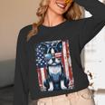 Vintage Boston Terrier Dog American USA US Flag Pets Lovers Tank Top Unisex Long Sleeve T-Shirt, funny design