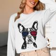 Boston Terrier Dog 4th July America USA Flag Men Women Kids Unisex Long Sleeve T-Shirt, funny design