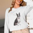 Boston Terrier Dog Dad Boston Terrier Dog Lovers Unisex Long Sleeve T-Shirt, funny design
