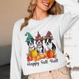 Boston Terrier Dog Lover Fall Ya'Ll Halloween Costume Men Women Unisex Long Sleeve T-Shirt, funny design