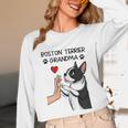 Boston Terrier Grandma Mother's Day Dog Mom Unisex Long Sleeve T-Shirt, funny design