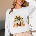 Boston Terrier Halloween Dog Lover Pumpkin Costume Unisex Long Sleeve T-Shirt, funny design