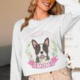 Boston Terrier Mom Mother's Day Unisex Long Sleeve T-Shirt, funny design
