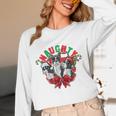 Boston Terrier Santa Claus Elf Reindeer Christmas Dog X-Mas Unisex Long Sleeve T-Shirt, funny design