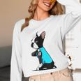 Boston Terrier Tattoos I Love Mom Unisex Long Sleeve T-Shirt, funny design