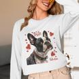 Boston Terrier Is My Valentine Cute Pet Dog Owner Valentine Unisex Long Sleeve T-Shirt, funny design