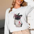 Girls I Heart Mom Love Mama Boston Terrier Dog Lover Unisex Long Sleeve T-Shirt, funny design