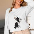 Love NOPE Boston Terrier Dog Lover Unisex Long Sleeve T-Shirt, funny design