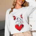 Valentine's Day Boston Terrier Dog Vector Unisex Long Sleeve T-Shirt, funny design