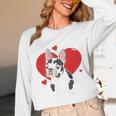 Valentine's Day Boston Terrier Heart Unisex Long Sleeve T-Shirt, funny design