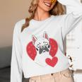 Valentine's Day Boston Terrier Unisex Long Sleeve T-Shirt, funny design