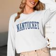 Varsity Grey Nantucket Unisex Long Sleeve T-Shirt, funny design