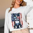 Vintage Boston Terrier Dog American US USA Flag Pets Dogs Unisex Long Sleeve T-Shirt, funny design
