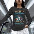 Boston Terrier American Gentleman Bibliophile Book Lover Unisex Long Sleeve T-Shirt, novelty gifts, funny gifts