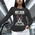 Boston Terrier American Gentleman Dog Lover I'm Well Trained Unisex Long Sleeve T-Shirt, novelty gifts, funny gifts