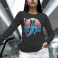 Boston Terrier Dad Retro Unisex Long Sleeve T-Shirt, novelty gifts, funny gifts