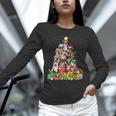 Boston Terrier Dog Christmas Tree Lights Xmas Pajama For Men Women Kids Unisex Long Sleeve T-Shirt, novelty gifts, funny gifts