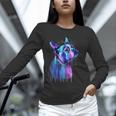 Boston Terrier Dog For a Boston Terrier Mom Unisex Long Sleeve T-Shirt, novelty gifts, funny gifts