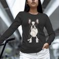 Boston Terrier Dog Motif Pet Art Boston Terrier For Men Women Kids Unisex Long Sleeve T-Shirt, novelty gifts, funny gifts