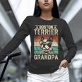 Boston Terrier Grandpa Dog Lover Father's Day Unisex Long Sleeve T-Shirt, novelty gifts, funny gifts