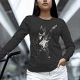Boston Terrier Guitar Unisex Long Sleeve T-Shirt, novelty gifts, funny gifts