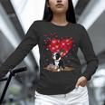 Boston Terrier Lover Heart Shape Boston Terrier Valentine Unisex Long Sleeve T-Shirt, novelty gifts, funny gifts