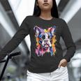 Boston Terrier Lover Pop Art Color Boston Terrier Dog For Men Women Girls Kids Unisex Long Sleeve T-Shirt, novelty gifts, funny gifts