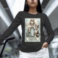 The Boston Terrier Mom Skeleton Spooky Season Halloween Unisex Long Sleeve T-Shirt, novelty gifts, funny gifts