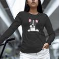 Boston Terrier In The Pocket Cute Pocket Boston Terrier Unisex Long Sleeve T-Shirt, novelty gifts, funny gifts